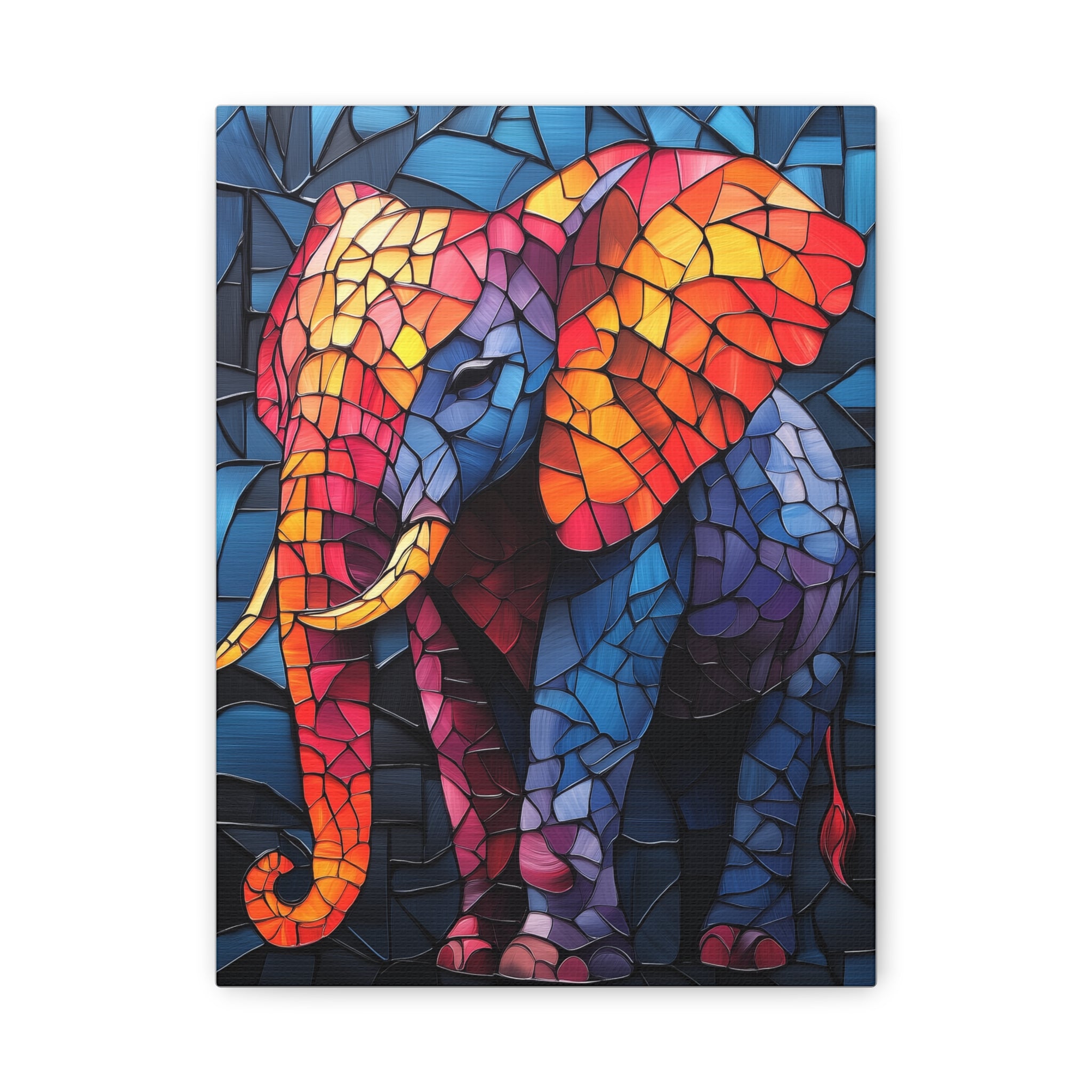 Elephant in stained glass good